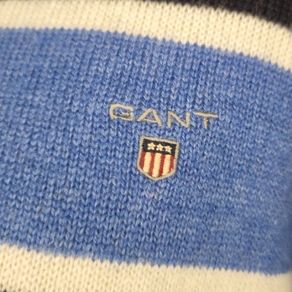 GANT Men's Stripe Polo Sweater - Picture 6 of 9